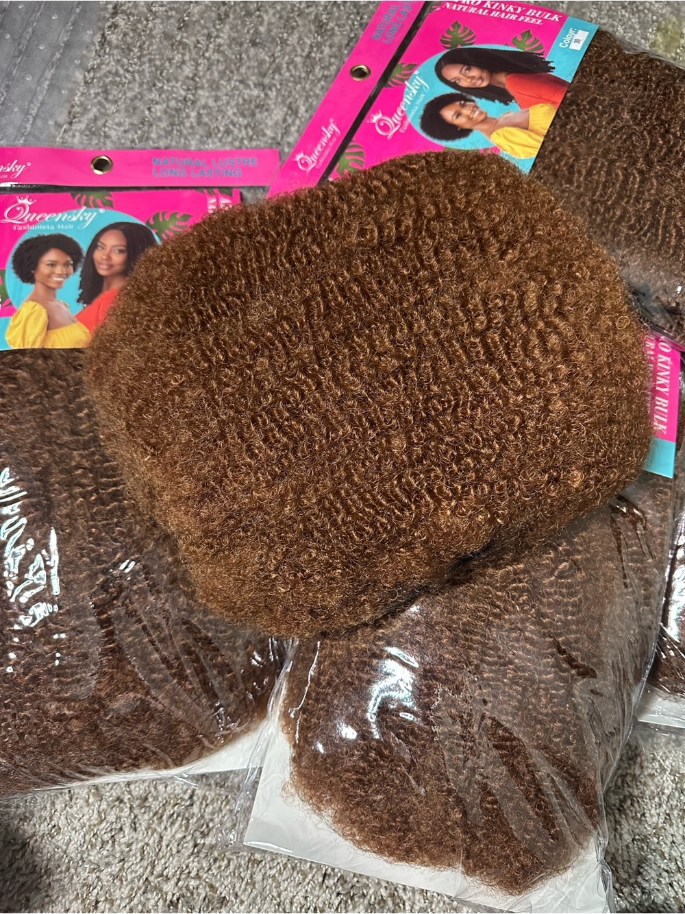 Human hair feels Afro Kinky hair for mini twist, locs and crotchet - color 30